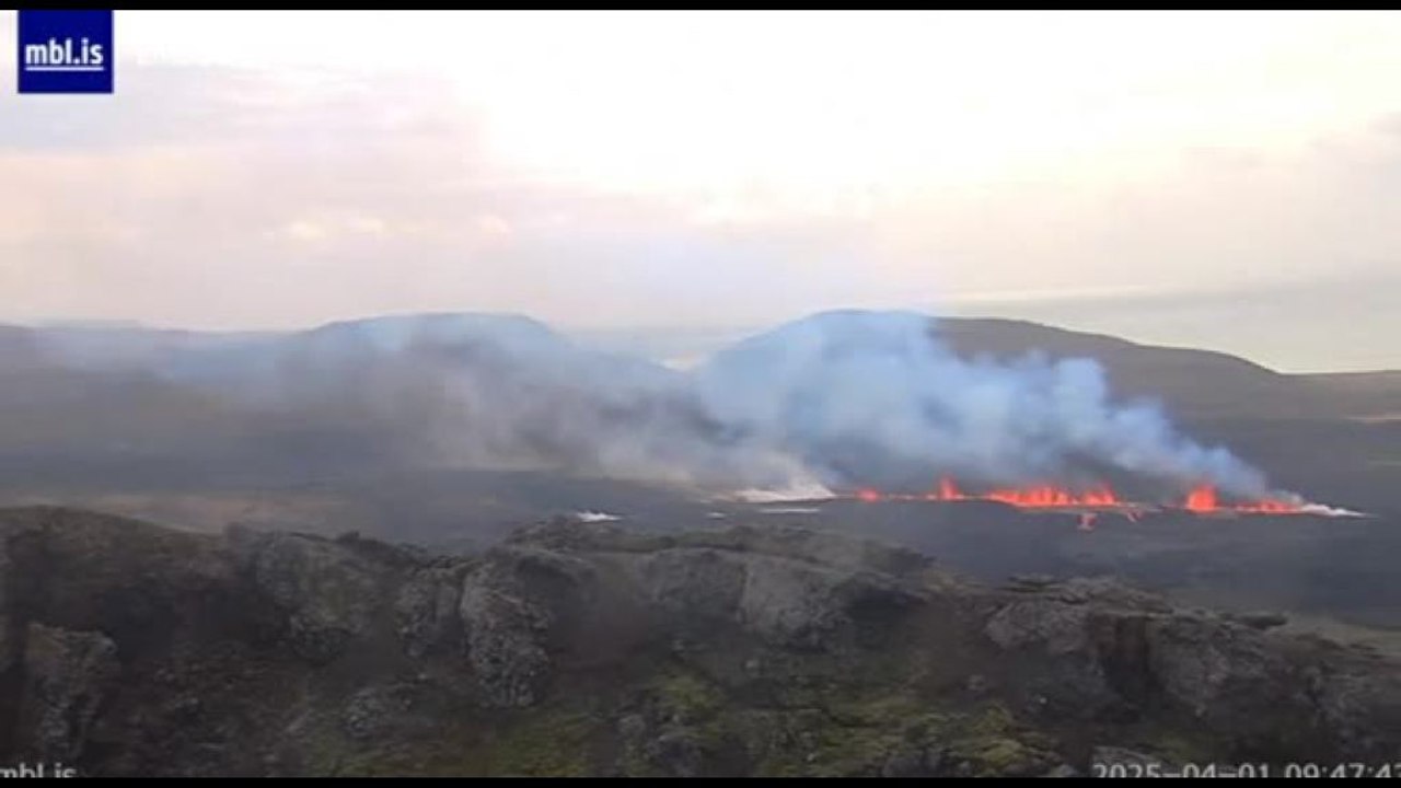 Islanda, nuova eruzione vulcanica a Nord di Grindavik