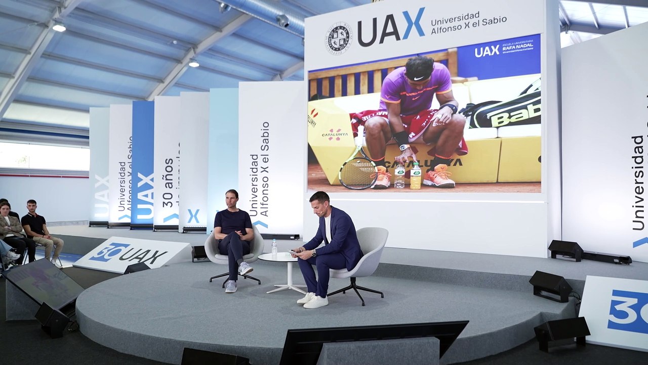 Rafa Nadal imparte en UAX una masterclass sobre las claves del éxito en el deporte de élite