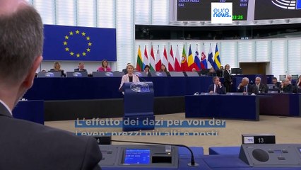 Von der Leyen promette di usare tutte le carte per respingere i dazi imposti da Trump