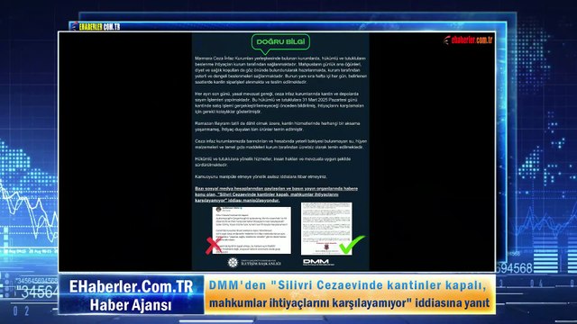 DMM'den Silivri Cezaevinde kantinler kapalı, mahkumlar ihtiyaçlarını karşılayamıyor iddiası yanıtı