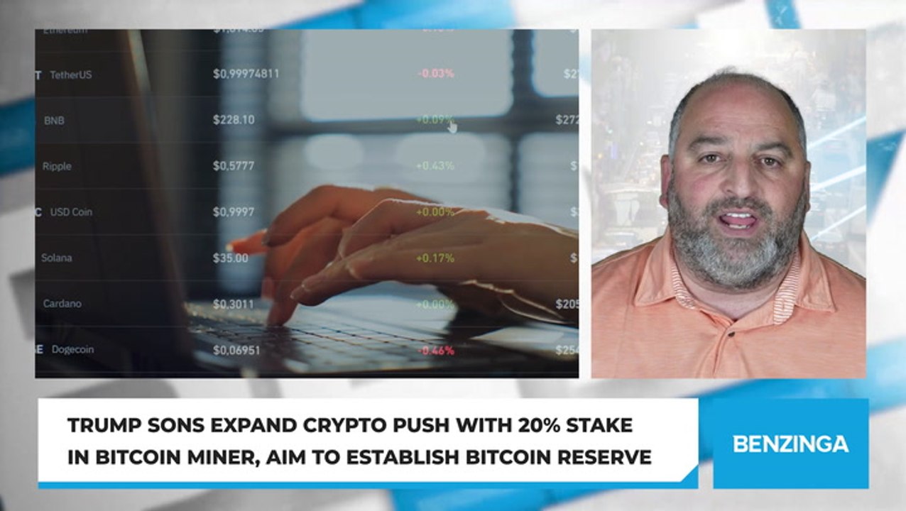 Trump Sons Expand Crypto Push With 20% Stake In Bitcoin Miner, Aim To  Establish Bitcoin Reserve