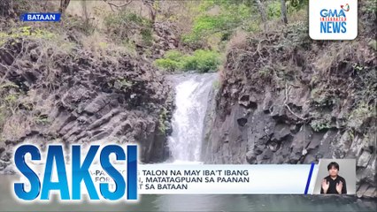 Mala-paraisong talon na may iba't ibang rock formation, matatagpuan sa paanan ng Mount Samat sa Bataan | Saksi