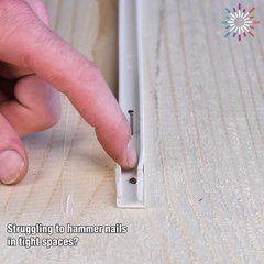 Master tight spaces with this nail hack! 🛠