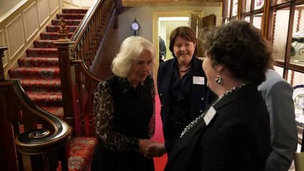 Queen hosts reception for domestic abuse survivors