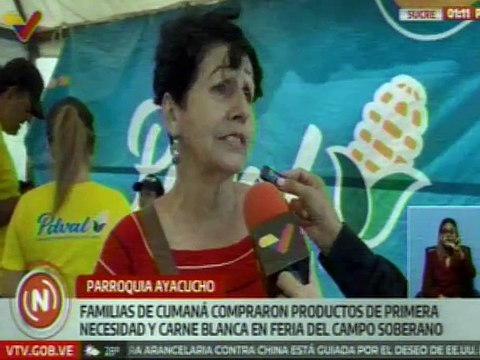Sucre | Feria del Campo Soberano expende alimentos a bajo costo beneficiando a la pqa. Ayacucho