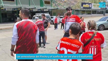 Los venezolanos del Pincha y el sueño de ver en vivo a Estudiantes