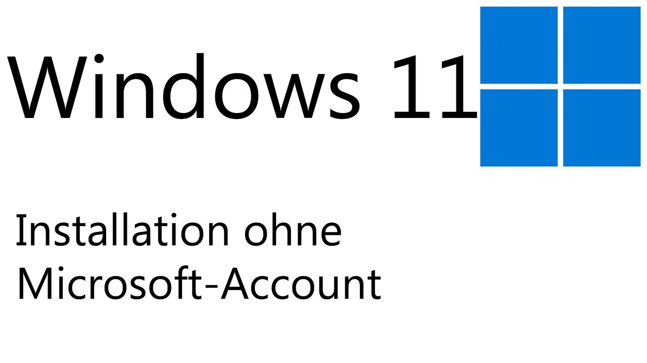[TUT] Windows 11 - Installation mit einem lokalen Konto (Stand März/April 2025) [4K | DE]