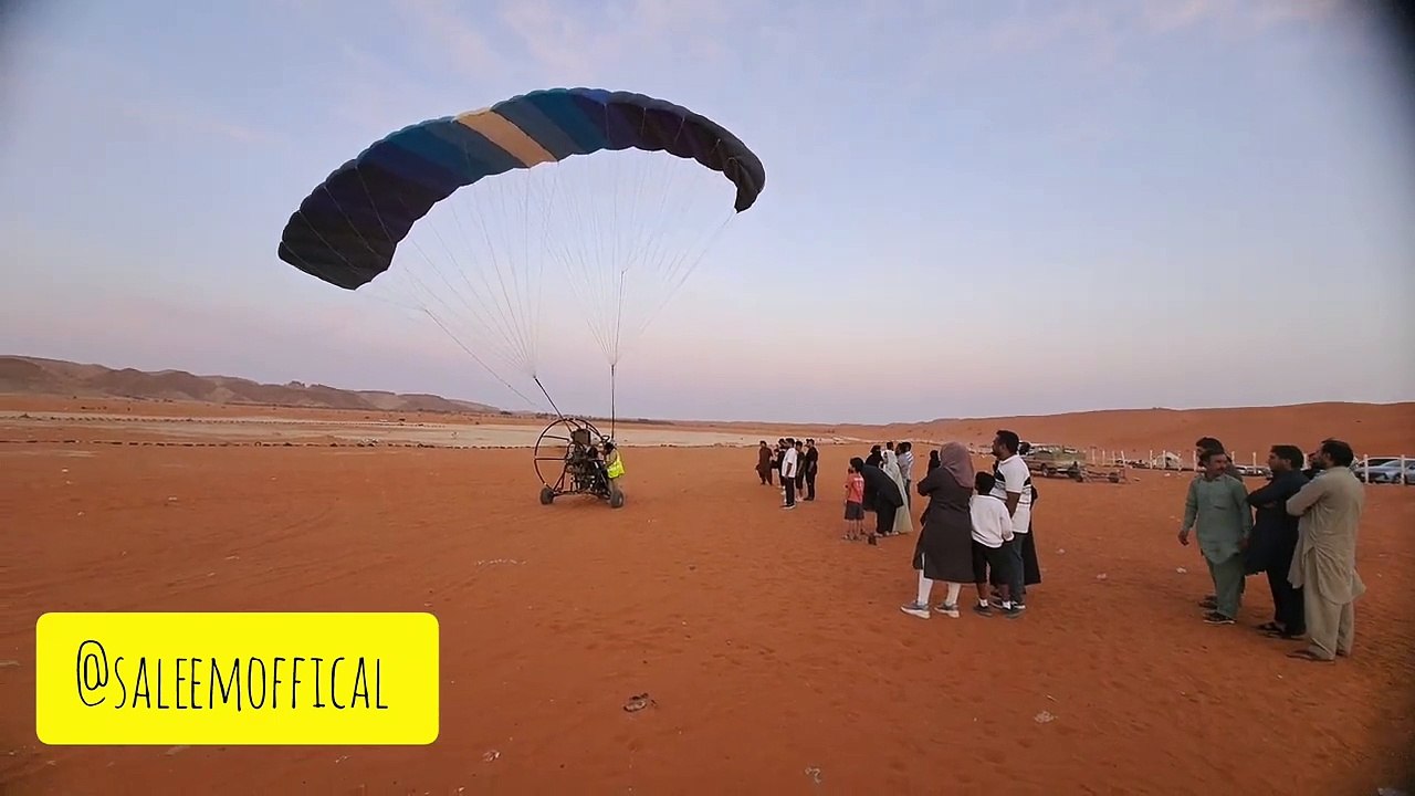 Saleemoffical presentation - Red sand dunes Riyadh | Paramotor Trip | interesting experience #fun
