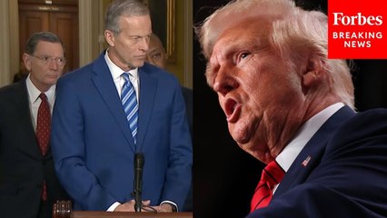 Senate GOP Leaders Hold Press Briefing As Trump's Liberation Day Tariffs Loom