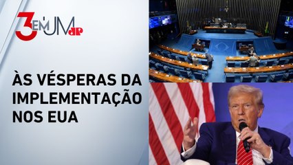 Senado aprova Lei da Reciprocidade em resposta ao ‘tarifaço’ de Trump