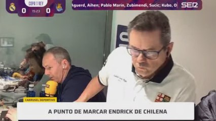 La tremenda rabieta de Roncero con el gol de Barrenetxea en el Real Madrid - Real Sociedad de Copa