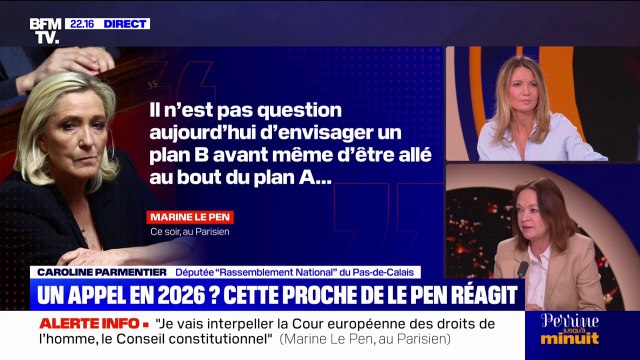 Procès RN: Il n'est pas question aujourd'hui d'envisager un plan B , réaffirme Marine Le Pen
