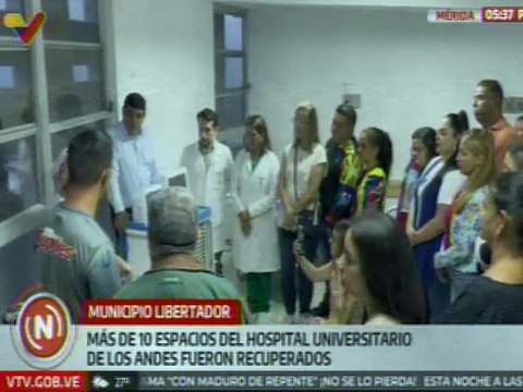 Mérida | Gobierno Bolivariano rehabilitó áreas integrales del Hospital Universitario de los Andes