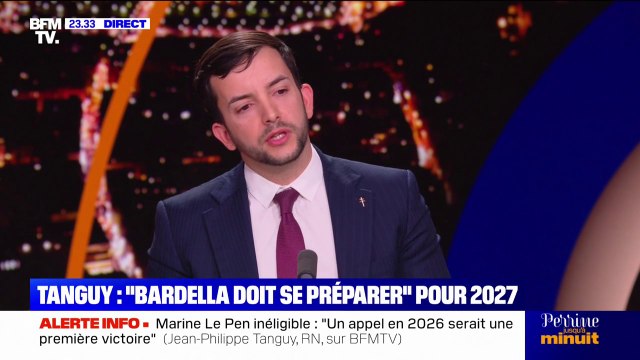 Procès RN: pour Jean-Philippe Tanguy (RN) la censure du gouvernement n'est pas liée au destin de Marine Le Pen