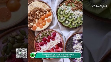 Iogurte natural pode prevenir câncer de intestino, segundo estudo