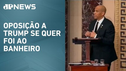 EUA: Senador Cory Boker quebra recorde e discursa há mais de 24 horas no Senado americano