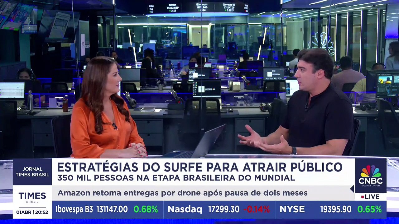 Principal campeonato de surfe do mundo atrai fãs do esporte; CEO da WSL  para América Latina explica