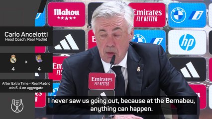 Ancelotti never feared elimination in dramatic Copa del Rey semi-final