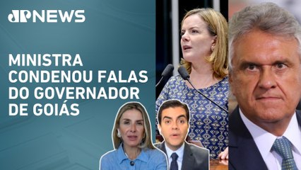 Gleisi Hoffmann rebate críticas de Caiado: “PEC da Segurança não tira poder das polícias”