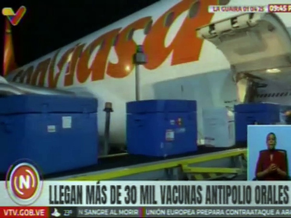 La Guaira | Más de 50 mil vacunas llegaron a Venezuela para fortalecer la inmunización de infantes