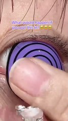 Wearing Blue Contact Lenses