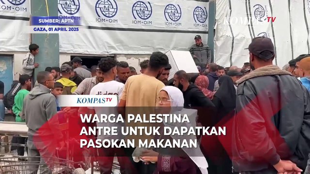 Gencatan Senjata Berakhir, Warga Palestina Antre untuk Dapatkan Pasokan Makanan di Gaza