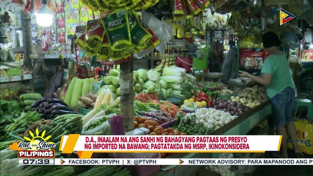 D.A., inaalam na ang sanhi ng bahagyang pagtaas ng presyo ng imported na bawang;
