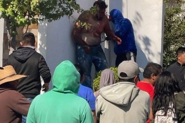 Linchan y queman a presunto secuestrador de niña de 10 años en Tlaxcala