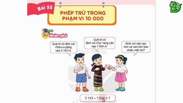 Toán lớp 3 - Bài 55 Phép trừ trong phạm vi 10000 || DINOTECH