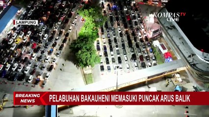 Masuki Puncak Arus Balik, Begini Pantauan Udara di Pelabuhan Bakauheni pada Jumat (4/04/2025) Malam