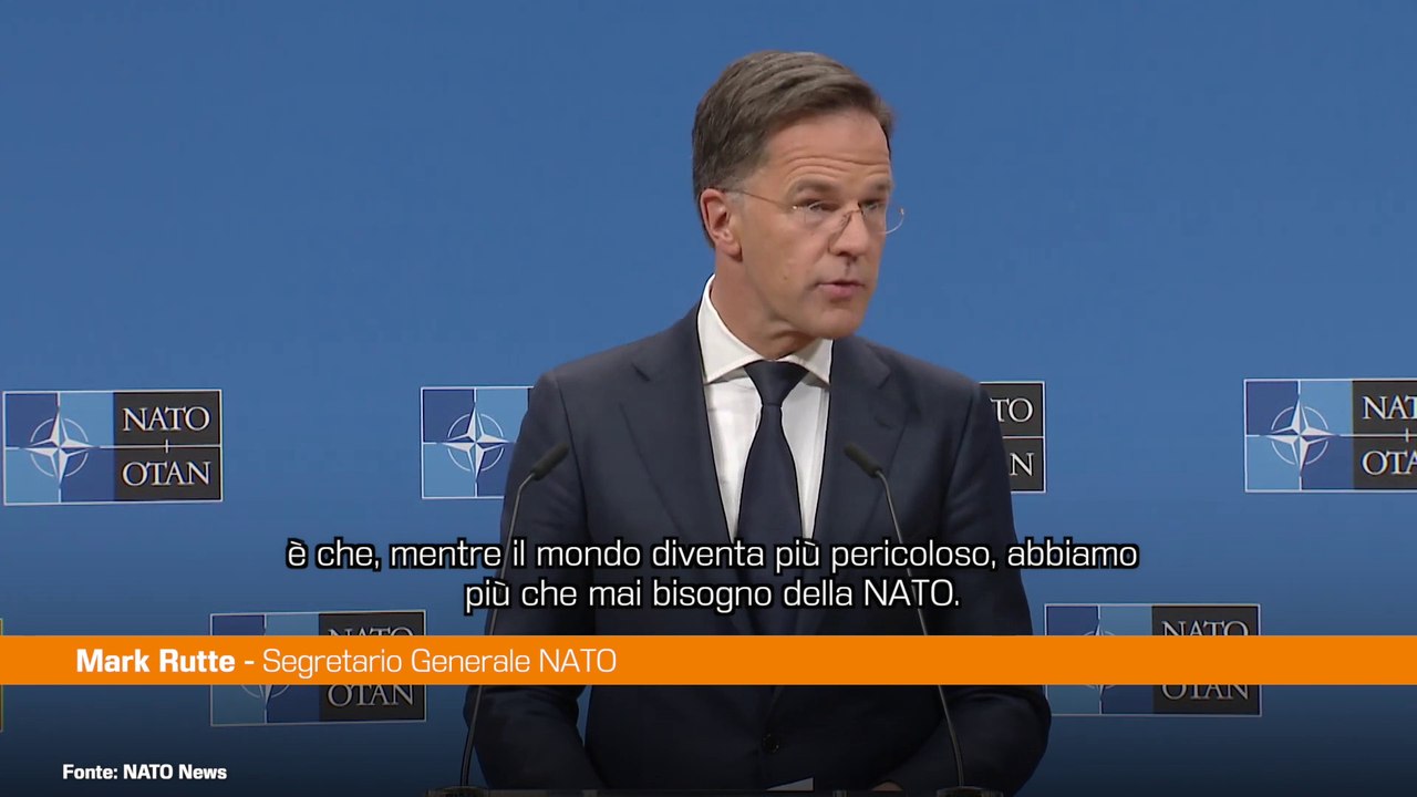 Difesa, Rutte "Abbiamo più che mai bisogno della Nato"