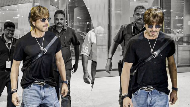 Shah Rukh Khan The Jawan Actor Gets Clicked With Tight Security At Mumbai Airport | Eid Special