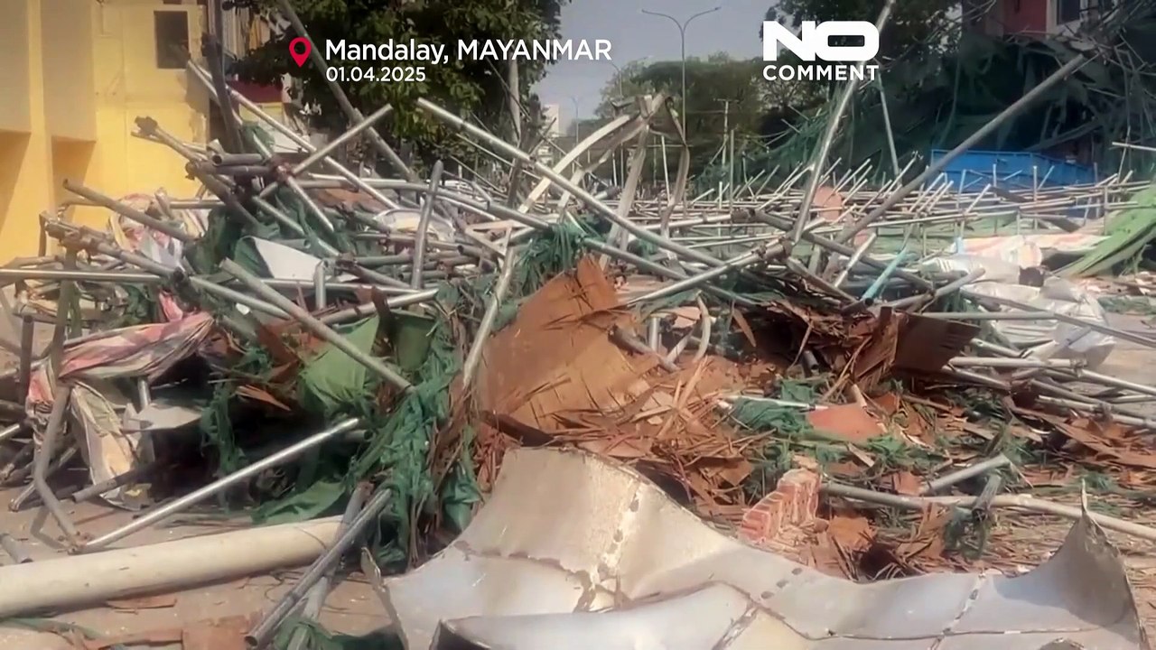 Mann fünf Tage nach Erdbeben aus Trümmern eines Hotels in Myanmar gerettet
