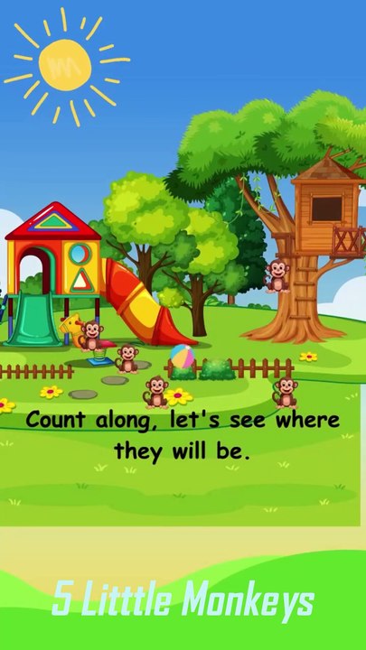 5 Little Monkeys #KidsAnimation #KidsLearning #PreschoolLearning #NurseryRhymes #ToddlerEducation #FunLearning #ABCSongs