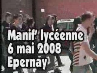 Manif' lycéenne à Epernay