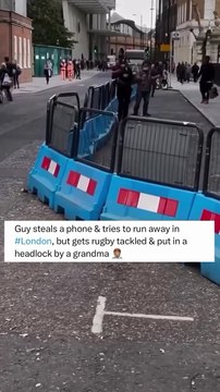 Un voleur arrêté en pleine course poursuite