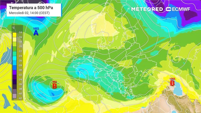 Aria polare verso l'Europa