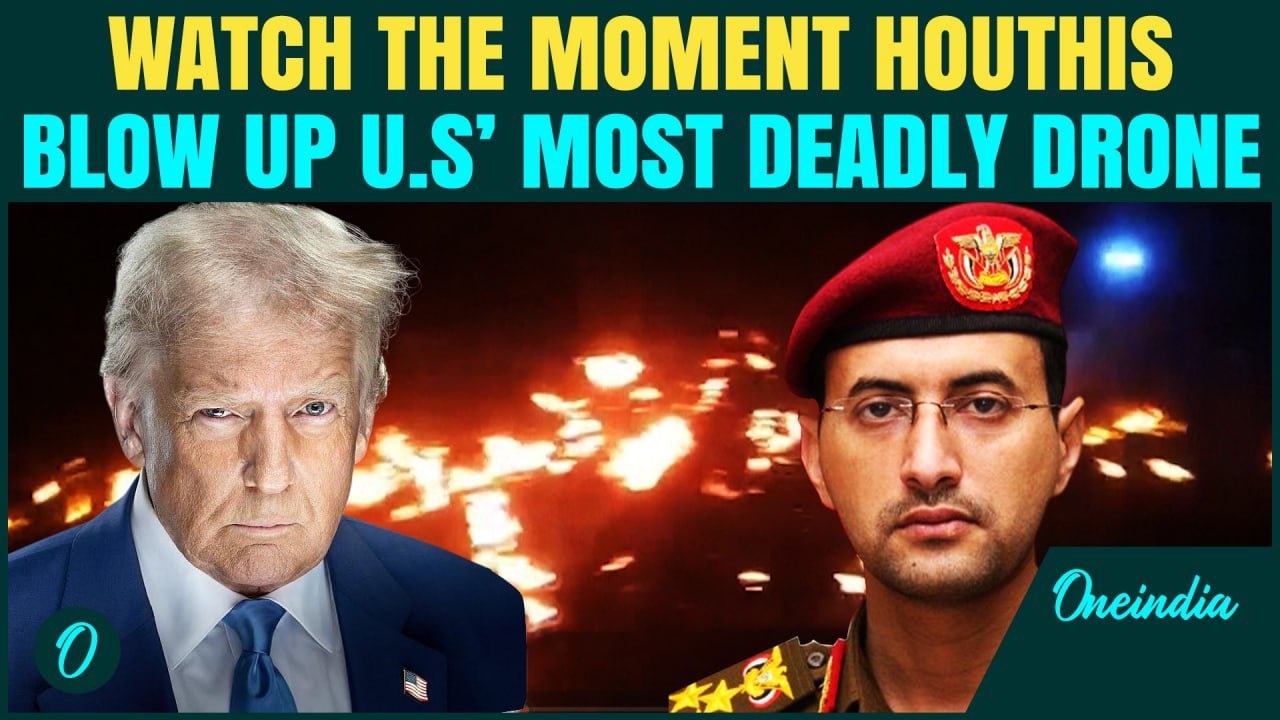 Houthis SHOCK Trump With Downed US MQ-9 Reaper | Watch the Drone Reduced to Ashes in Shocking Video
