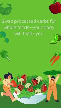 Swap processed carbs for whole foods—your body will thank you