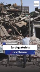 Rural areas in Myanmar affected by quake