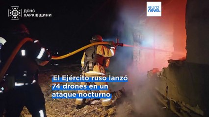Rusia lanza un ataque masivo con drones contra la ciudad ucraniana de Járkov