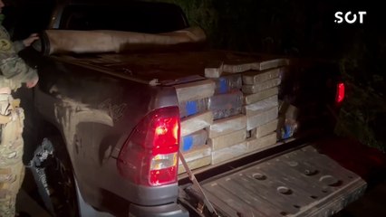 PRF apreende quase 1 tonelada e meia de maconha após acompanhamento na BR-163 em Lindoeste