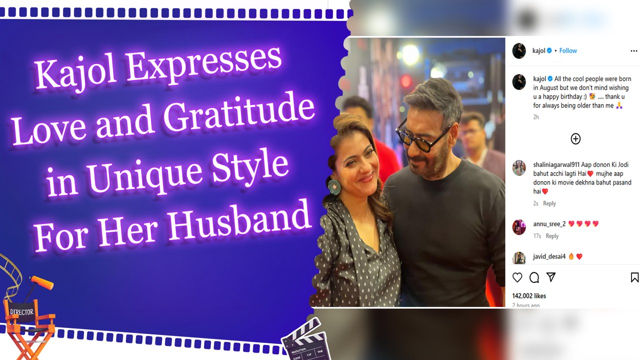 Kajol thanks Ajay Devgn for always ‘being older’ than her in a quirky birthday post