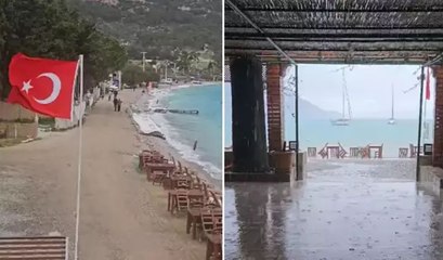 Muğla'da kuvvetli yağış ve fırtına etkili oldu