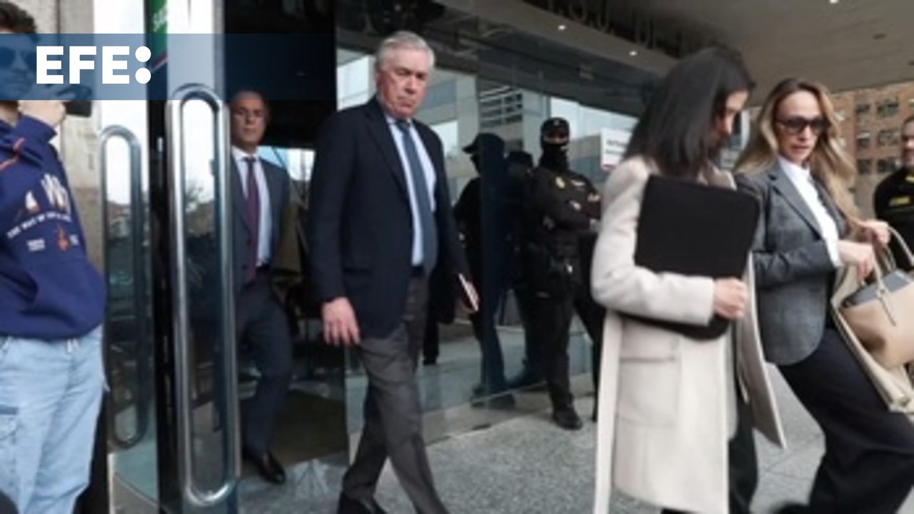 Ancelotti abandona la Audiencia Provincial tras declarar por presunto fraude fiscal