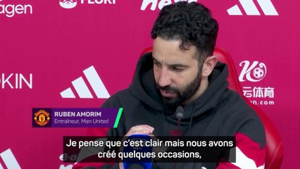 Pour Amorim son équipe "n'est pas assez bonne dans le dernier tiers"