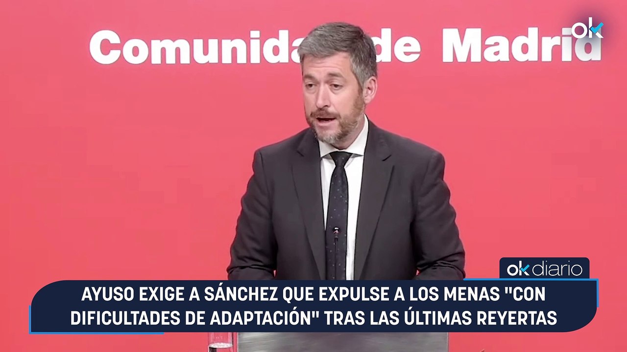 Ayuso exige a Sánchez que expulse a los menas "con dificultades de adaptación" tras las últimas reyertas