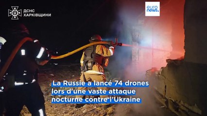 Ukraine : une vaste attaque de drones russes fait un mort à Zaporijjia et huit blessés à Kharkiv