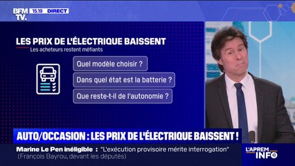 Voitures d'occasion: les prix des véhicules électriques à la baisse