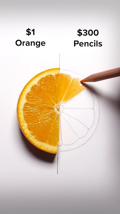 Orange art #art #drawing #shorts #orange #illusion #pencildrawing #howtodraw #easydraw